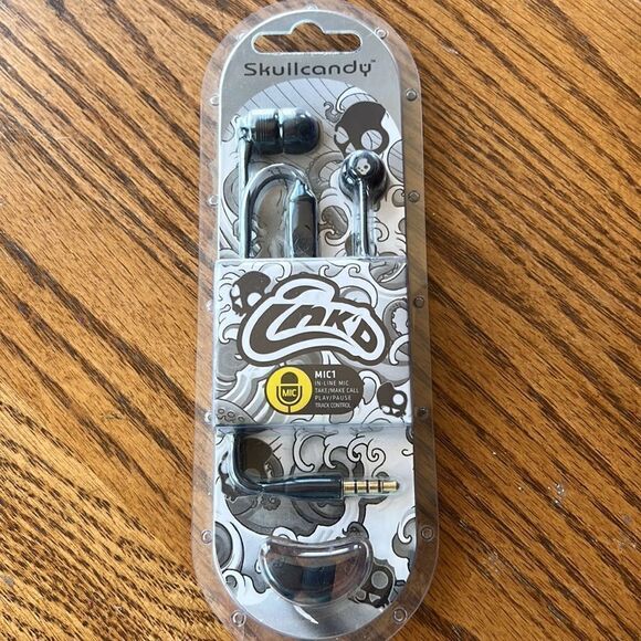 Skullcandy Ink'd+ Wired Earbuds with Microphone / In-Ear Headphones D6 - Picture 3 of 4